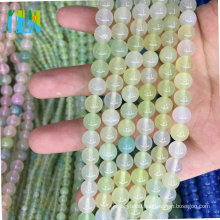 High Quality 10MM Natural Bulk Light Green Grape Agate Semi Precious Gemstone Stone Beads